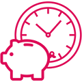 Save Time and Money icon